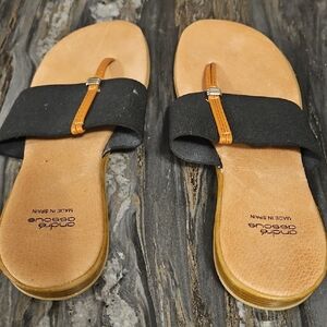 Andre Assous Tan Leather Footbed